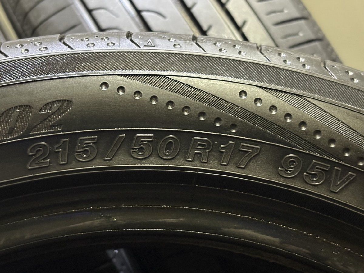 YOKOHAMA BluEarth RV-02 215/50R17 17インチ 4本 21年製 バリ溝 プリウスα ウィッシュ ジェイド エクシーガ ビアンテ等　(KTO596) YOKOHAMA BluEarth RV-02 215/50R17 17インチ 4本 21年製 バリ溝