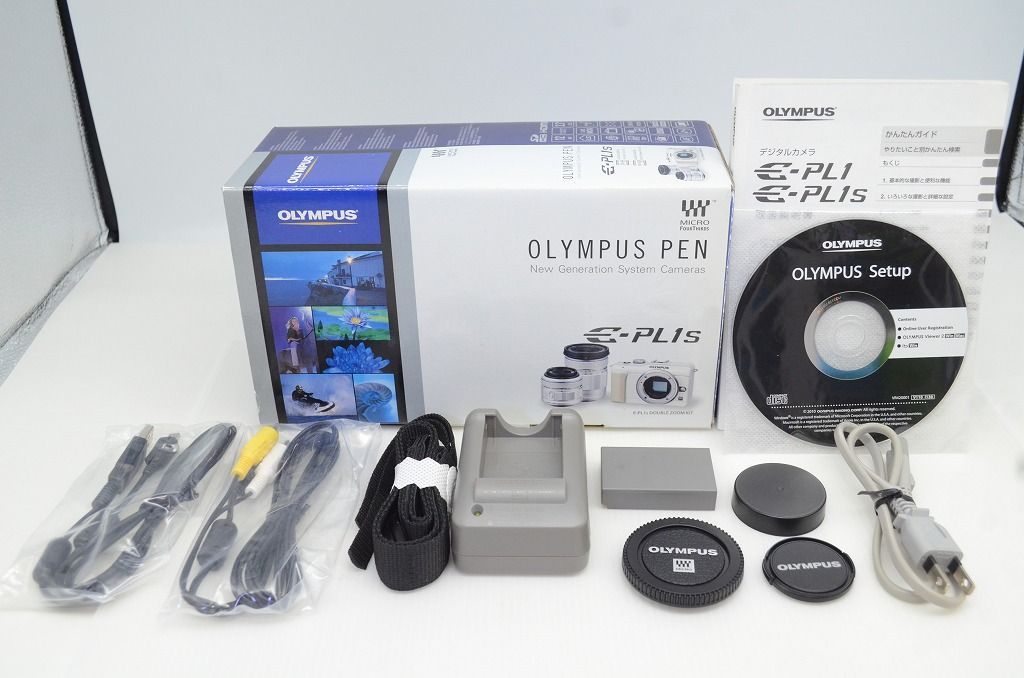 ■美品■ オリンパス　OLYMPUS PEN E-PL1s 14-42《元箱》 美品 OLYMPUS PEN Lite E-PL1s ボディ + M.ZUIKO DIGITAL 14-42mm II