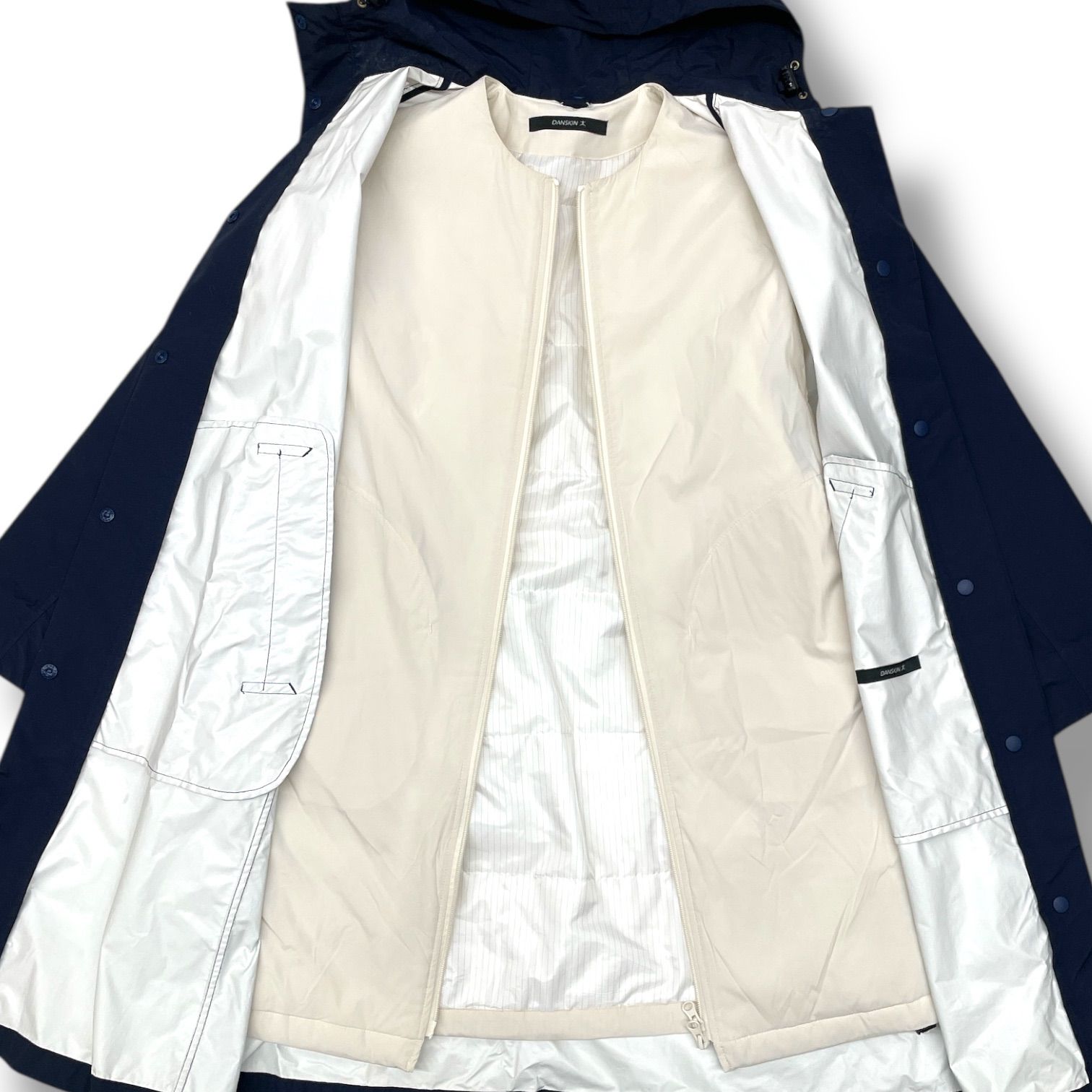 ダンスキン DANSKIN 洗える 中綿ライナー付き コート 撥水 M DANSKIN ダンスキン 洗える 中綿ライナー付き ロングコート アウター