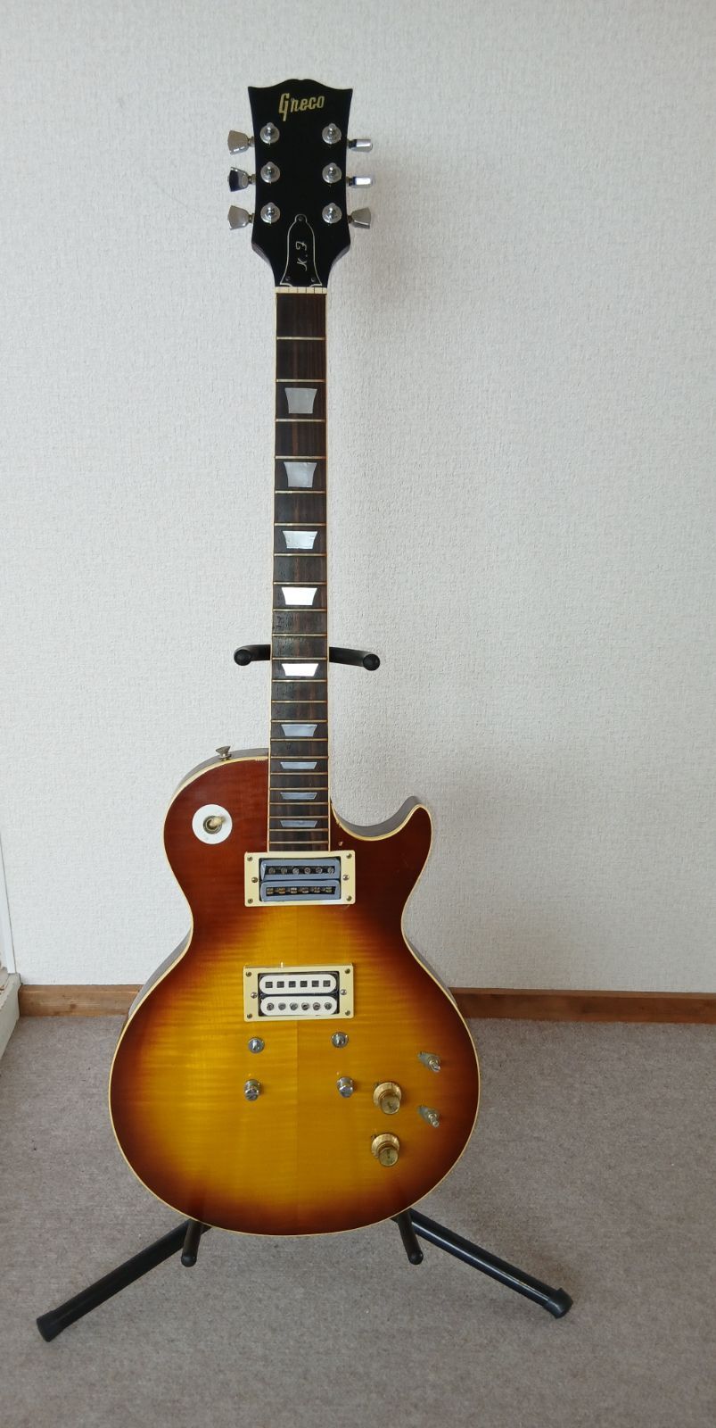 美品・音出し確認&清掃済み　レスポール＆ハードケース Grecoグレコ 美品・音出し確認&清掃済み レスポール＆ハードケース Grecoグレコ 美