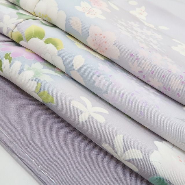 ❁tomihisa❁新品 手描き友禅 宮崎玄祥 落款 着物“染め花に心映して