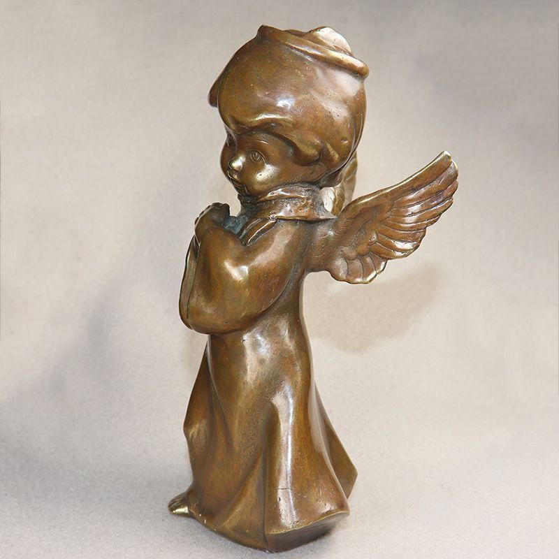 銅製 銅像 小天使 キューピットリビング 玄関 装飾品 工芸品 置物