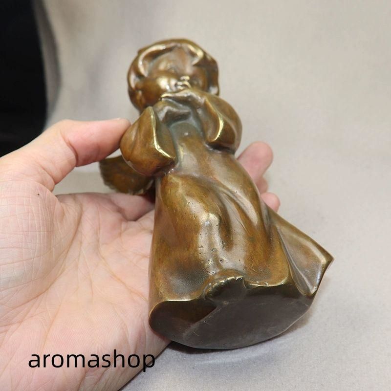 銅製 銅像 小天使 キューピットリビング 玄関 装飾品 工芸品 置物