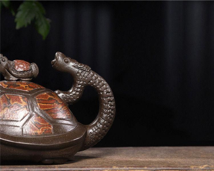 龍亀壺 紫泥急須・茶壺・茶道具置物・古置物 - メルカリ