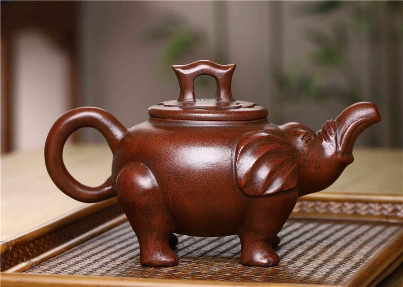 象です壺 中国茶 茶器 茶壺 宜興 紫砂急須・茶道具 象です壺 中国茶 茶器 茶壺 宜興 紫砂急須・茶道具