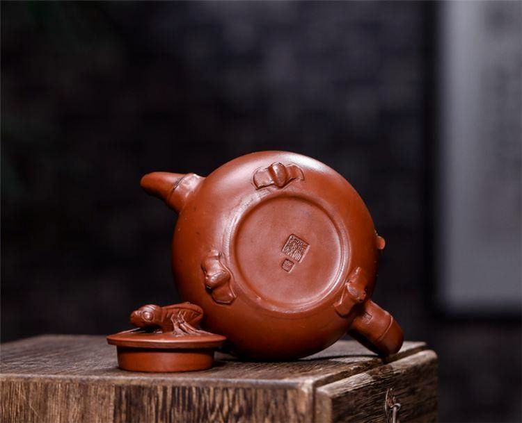 新品　紫砂　在銘　中国茶器　急須　宜興窯　古美術　年代物　古宜興紫砂 中国美術 中国宜興 煎茶道具 紫砂壺 宜興水差 茶道具 急須 在銘 茶器