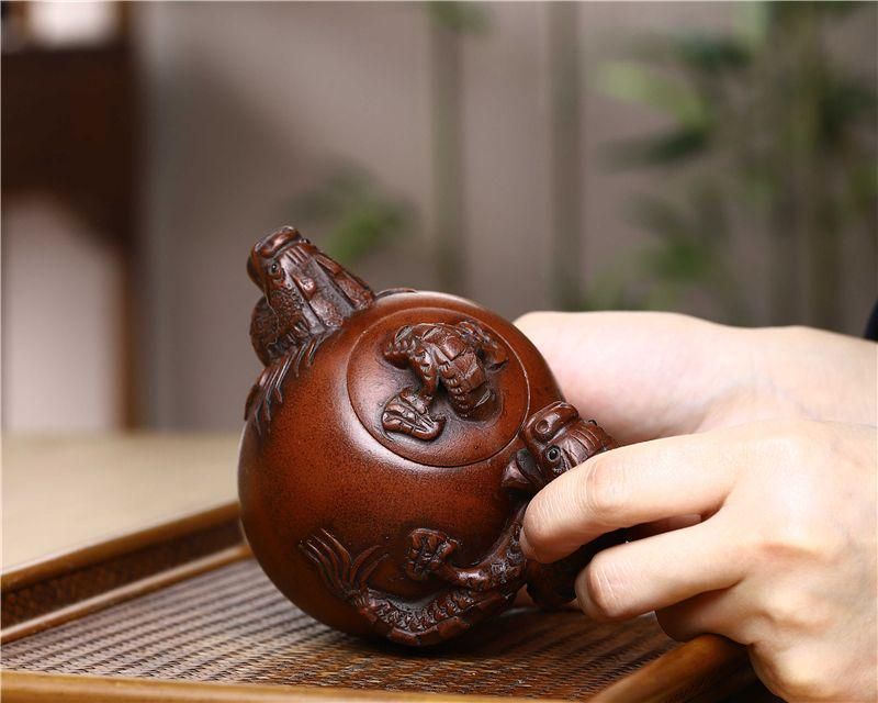 龍茶壺 中国古美術 宜興 紫砂壺・急須・茶道具 - メルカリ