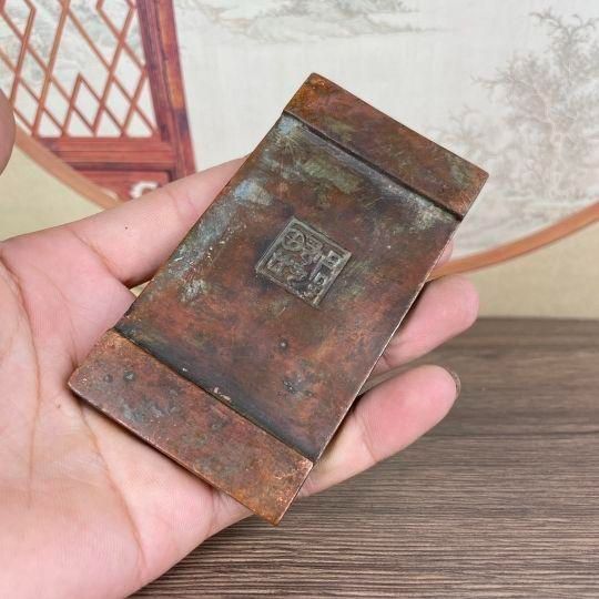 銅細工 文鎮と定規 書道具 文房具 装飾品 工芸品 美術品 置物 - メルカリ