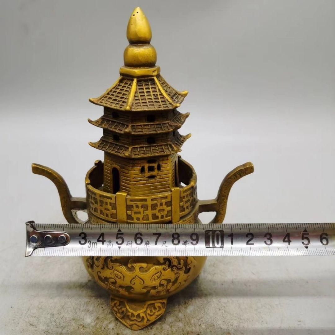 錬丹炉天壇檀薫炉 銅製 香道具 装飾品 工芸品 美術品 置物 - メルカリ