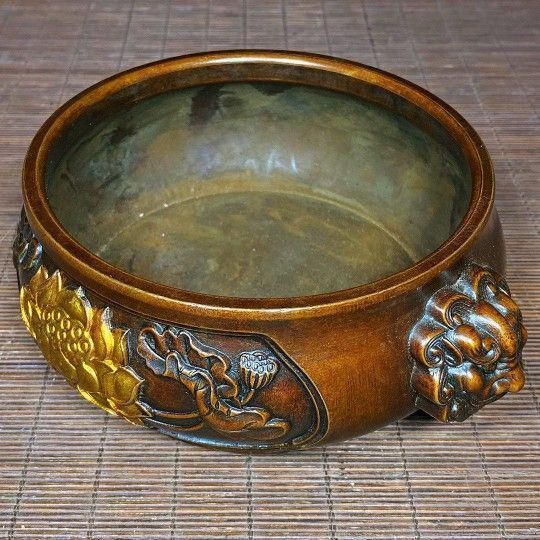 蓮の花炉 銅細工 茶道具 香道具 装飾品 工芸品 美術品 置物 - メルカリ