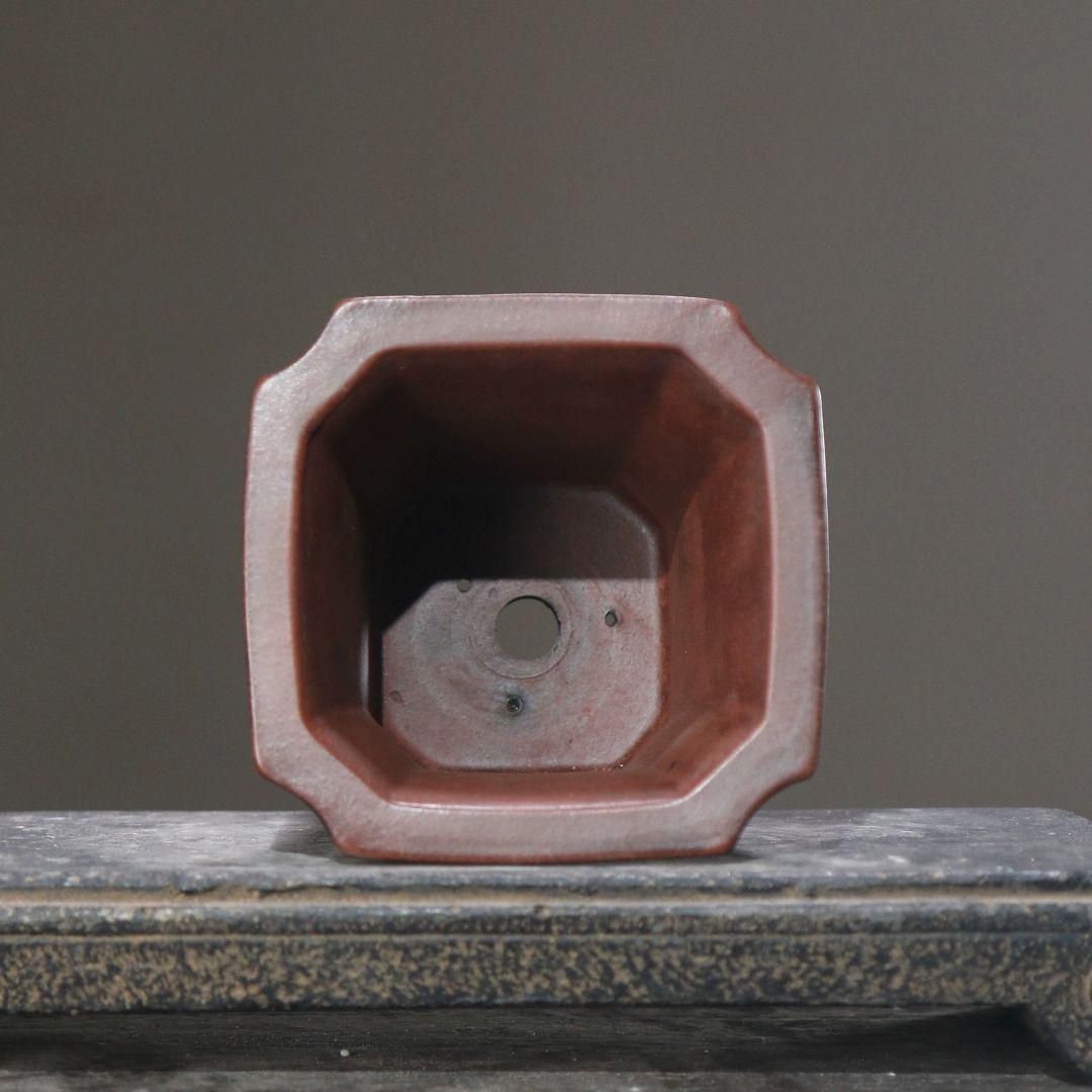 紫砂の鉢 盆栽鉢釘彫鉢◇中国宜興◇刻印あり 宜興紫砂鉢 金玉満堂多肉植物鉢 紫砂鉢 盆栽鉢 植木鉢 小品盆栽鉢 大品