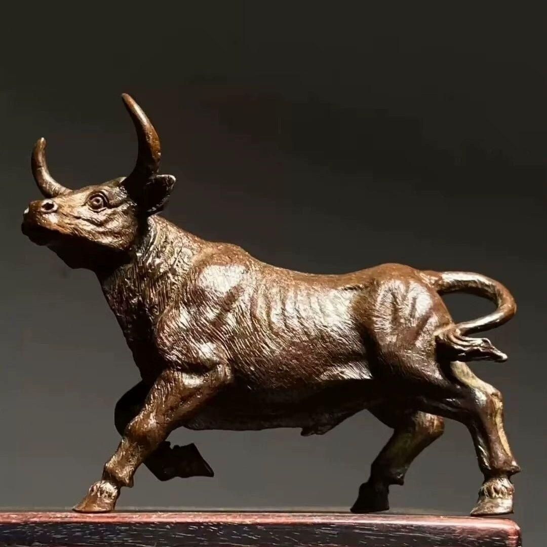 一千年古銅製飾り牛古銅器 一千年古銅製飾り牛古銅器 【公式通販】