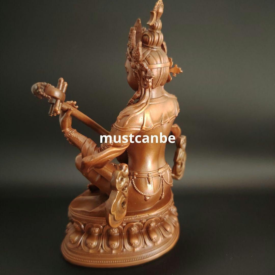 仏教美術 仏像 妙音天女仏像 銅製 銅器 工芸品 置物 美術品・アンティーク・コレクション 仏教美術 仏像 妙音天女仏像 銅