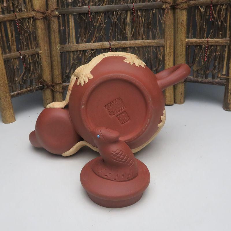 龍鳳紫砂壺 中国宜興 紫泥急須・茶壺・茶道具 - メルカリ