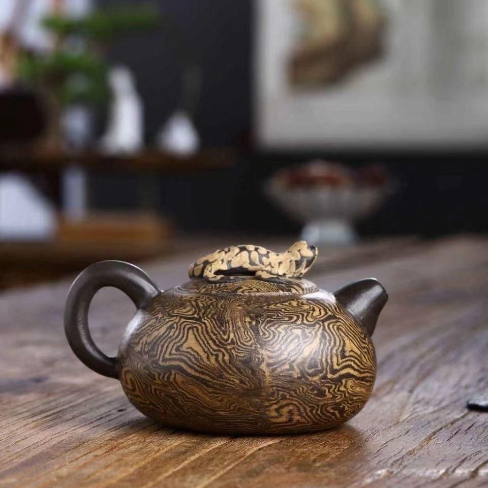 トカゲ壺 中国宜興 紫砂壺・紫泥急須・茶壺・茶道具 壺 有名