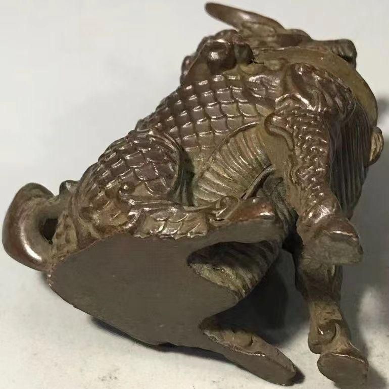 銅 細工 如意牛香炉 香道具 灰皿 装飾品 工芸品 美術品 置物 銅 細工 如意牛香炉 香道具 灰皿 装飾品 工芸品 美術品 置物