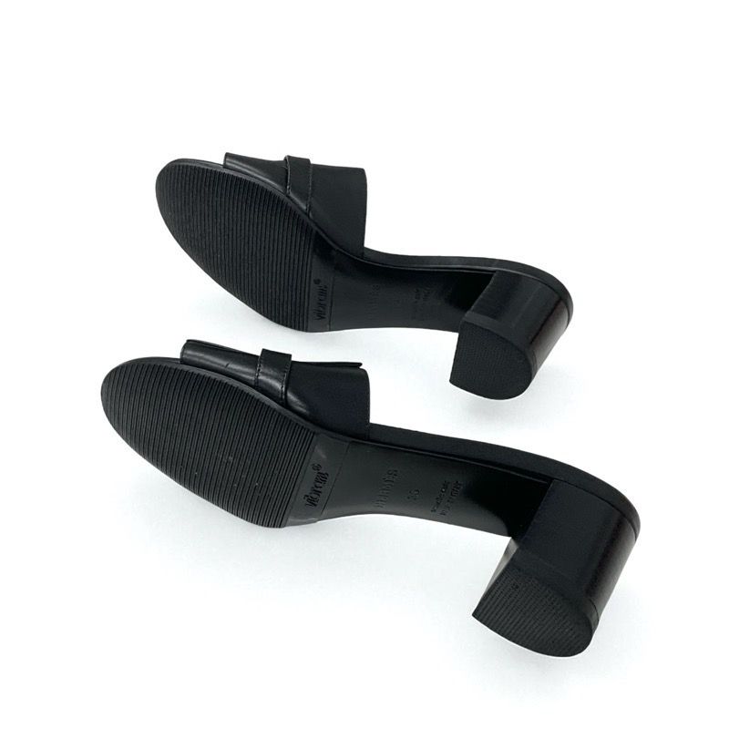 エルメス HERMES ジジ サンダル 靴 シューズ レザー ブラック シルバー