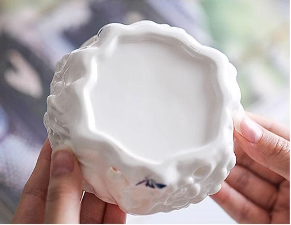 九尾狐の焼物 香炉 香道具蓋置　置物 九尾狐の焼物 香炉 香道具蓋置 置物