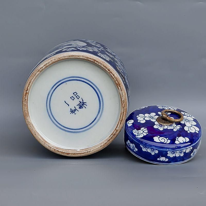 鯖氷梅博古紋帯蓋 茶壺 茶道具 陶磁器 工芸品 美術品 置物 - メルカリ