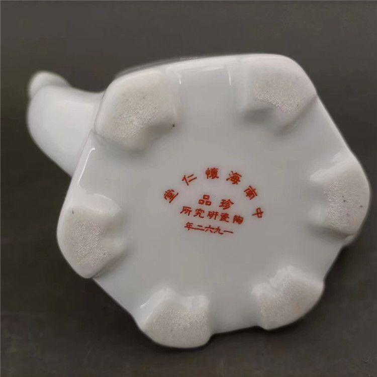 水点桃の花の茶壺   飲茶食器 茶器  茶道具  美術品