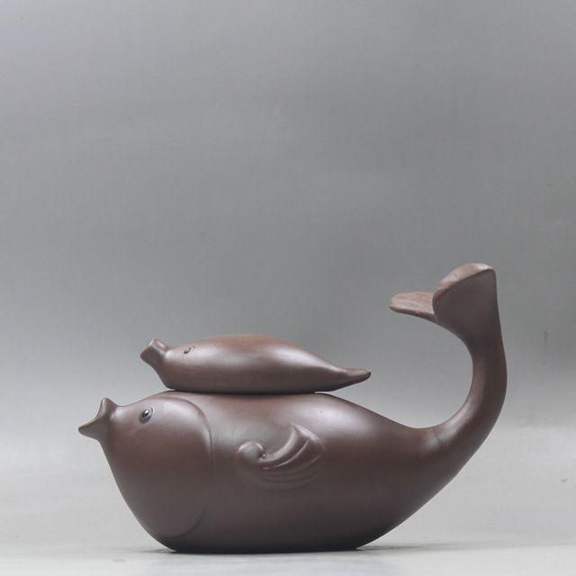 双魚紫砂壺 中国古美術 紫泥急須・茶壺・茶道具 - メルカリ