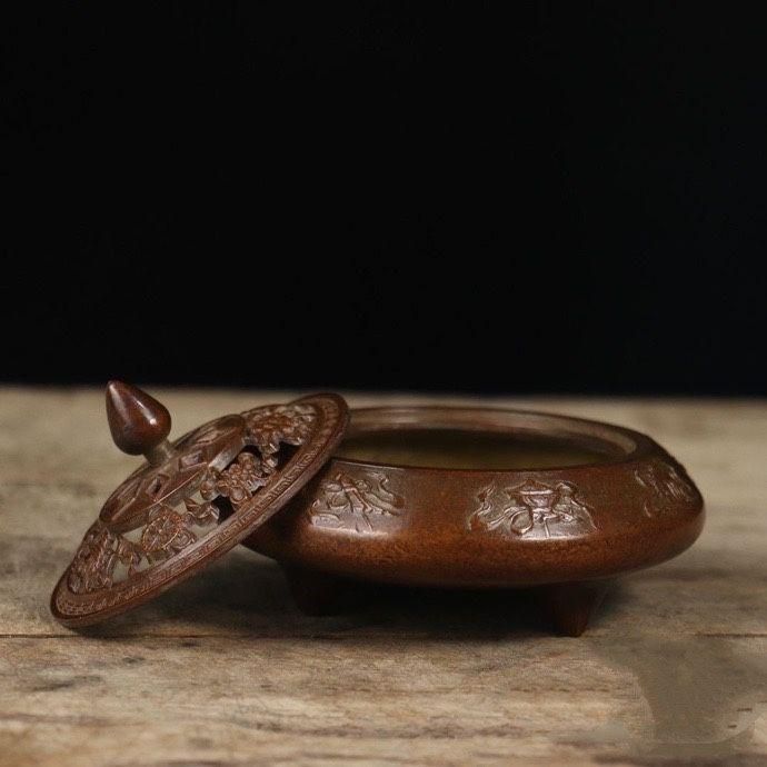 銅細工 吉祥八宝薫香炉 香道具 装飾品 工芸品 美術品 置物 - メルカリ