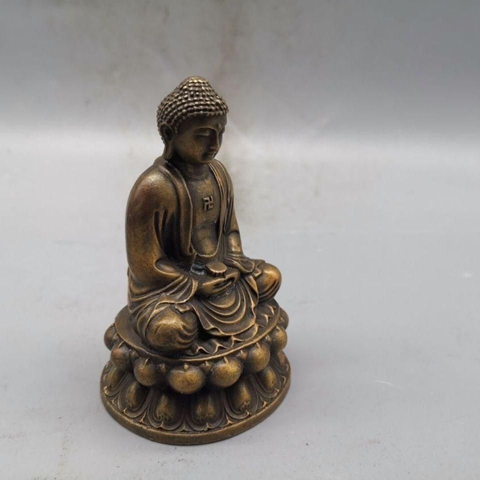 銅器 仏教 仏像 古美術 コレクション品 銅製 工芸品 彫刻装飾品置物 仏教美術 大日如来仏様 銅製 銅器 現代工芸品 美術品 置物 - メルカリ