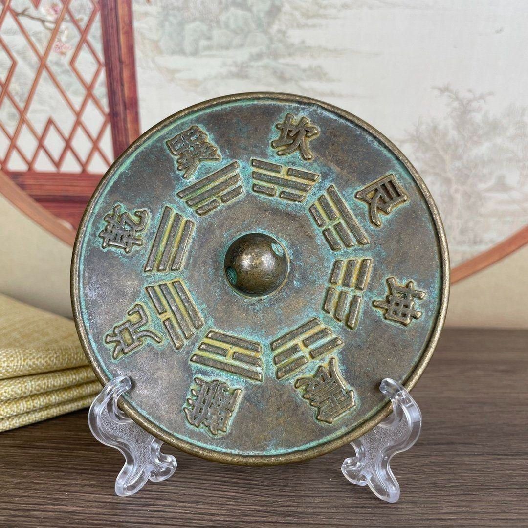 銅鏡 八卦鏡 鎮宅辟邪 開運風水 招財 工芸品 装飾品 置物 - メルカリ
