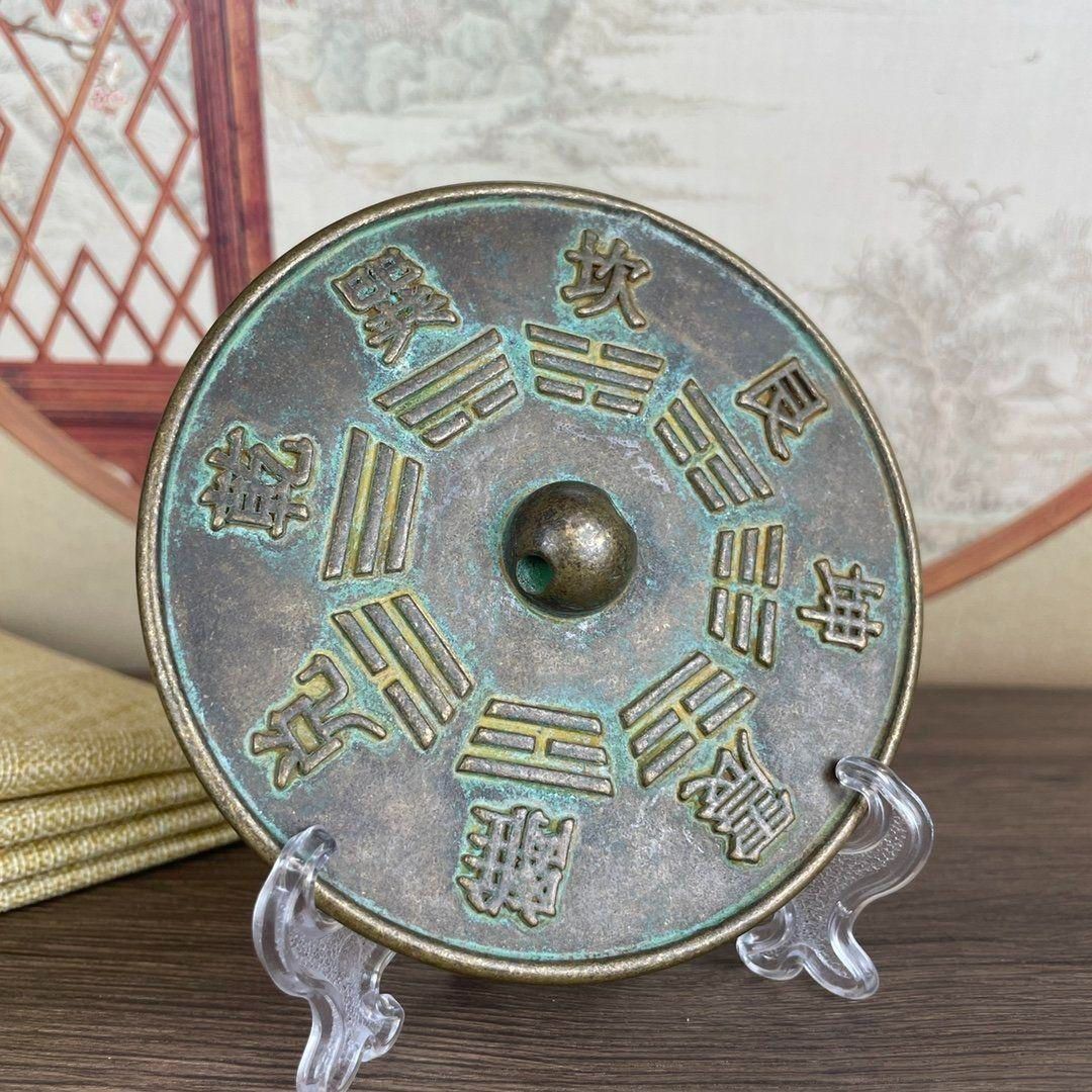 銅鏡 八卦鏡 鎮宅辟邪 開運風水 招財 工芸品 装飾品 置物 - メルカリ
