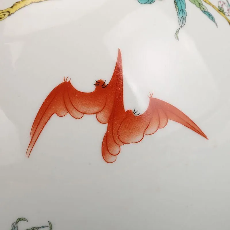 清乾隆粉彩福寿九桃天球瓶 景徳鎮 陶磁器 装飾品 現代工芸品 美術品 置物 景徳鎮 粉彩九桃図天球瓶 中国 陶磁器 工芸 - アートの友社 : ホーリ
