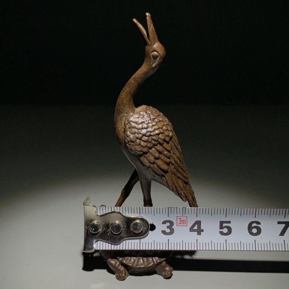 銅細工 亀鶴斉寿茶寵置物 茶道具 香道具 装飾品 工芸品 美術品 - メルカリ