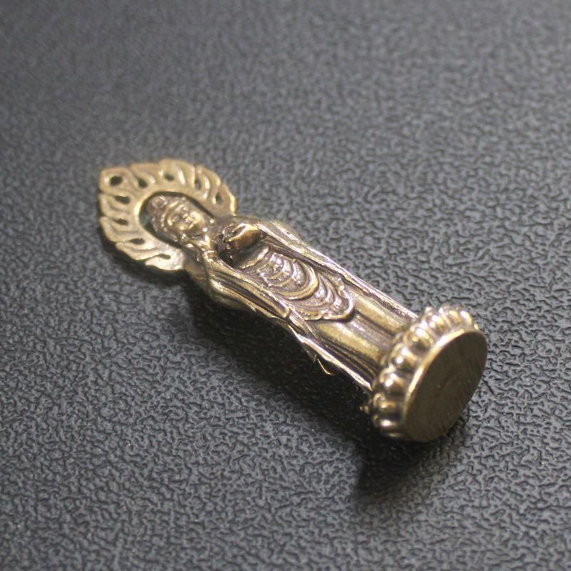 銅細工 聖観音菩薩像 装飾品 工芸品 美術品 置物 - メルカリ