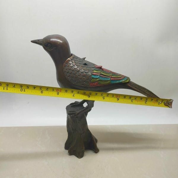 銅器 カササギ鳥薫炉 薫香炉 茶道具 香道具 装飾品 工芸品 置物 - メルカリ