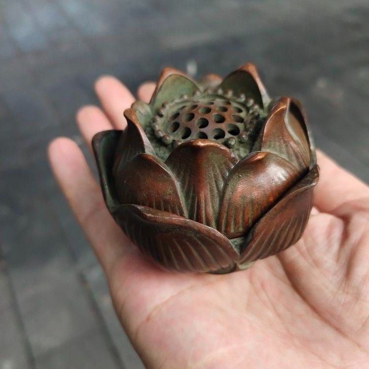 香炉 蓮華香炉 茶室焚香炉 茶道具 香道具 工芸品 置物 - メルカリ