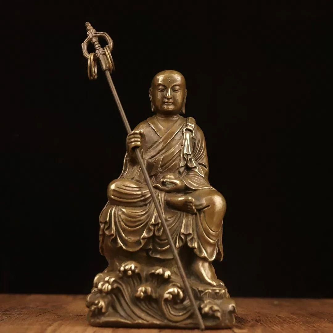 地蔵 菩薩 観音 銅製 仏像 彫刻 置物 開運 風水 - メルカリ