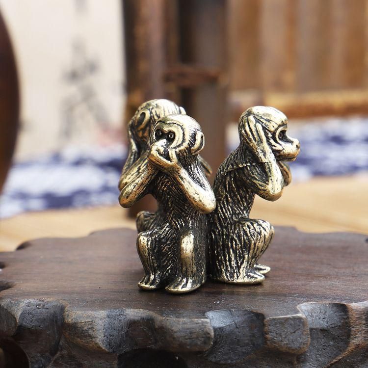 茶道具　銅地　鍍銀　猿　小皿　置物 茶道具 銅地 鍍銀 猿 小皿 置物