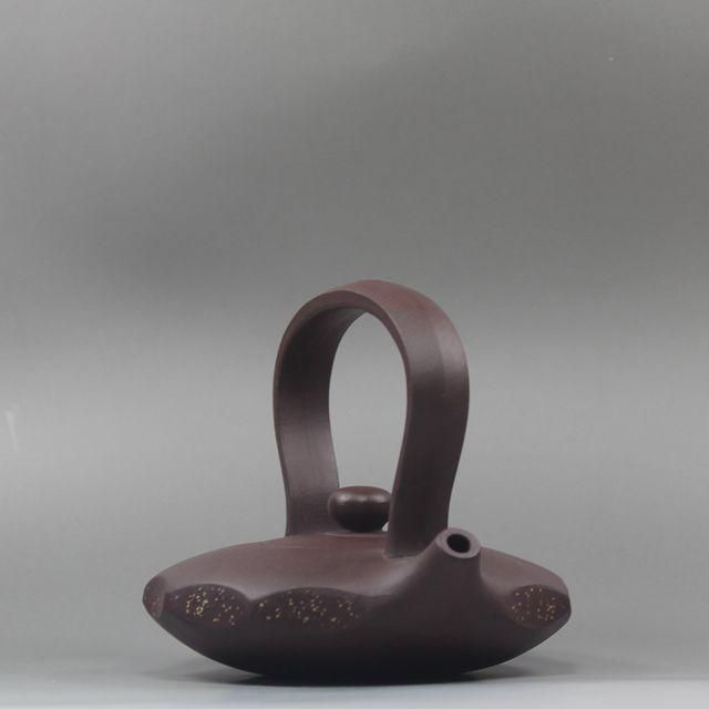 中国  宜興紫砂壷東坡提梁壷  新品未使用 中国宜興紫砂壷 海の恋提梁壺 急須 現代工芸品 美術品 置物 - メルカリ