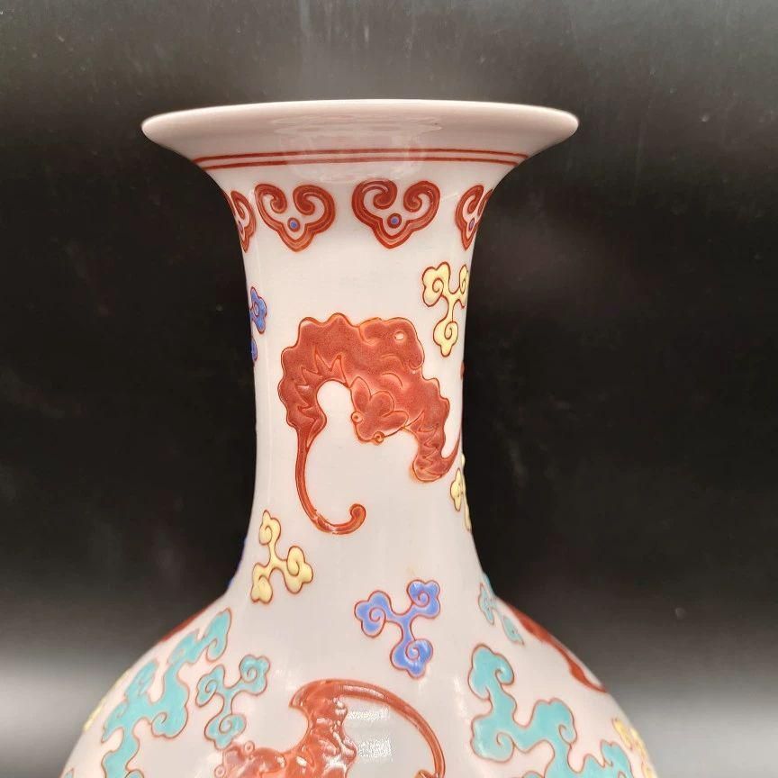 福寿瓶 応接間 玄関 本棚 博古架 景徳鎮 工芸品 置物