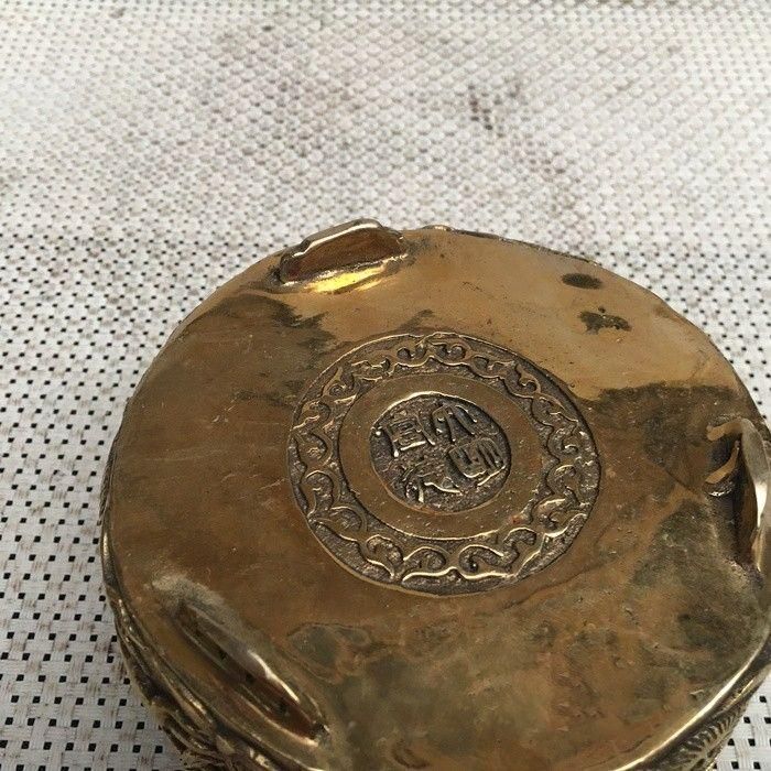 千鶴亀薫香炉 銅製 工芸品 美術品 置物 【公式通販】
