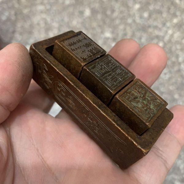 銅製 印鑑 書道具 文房具 工芸品 美術品 置物 - メルカリ