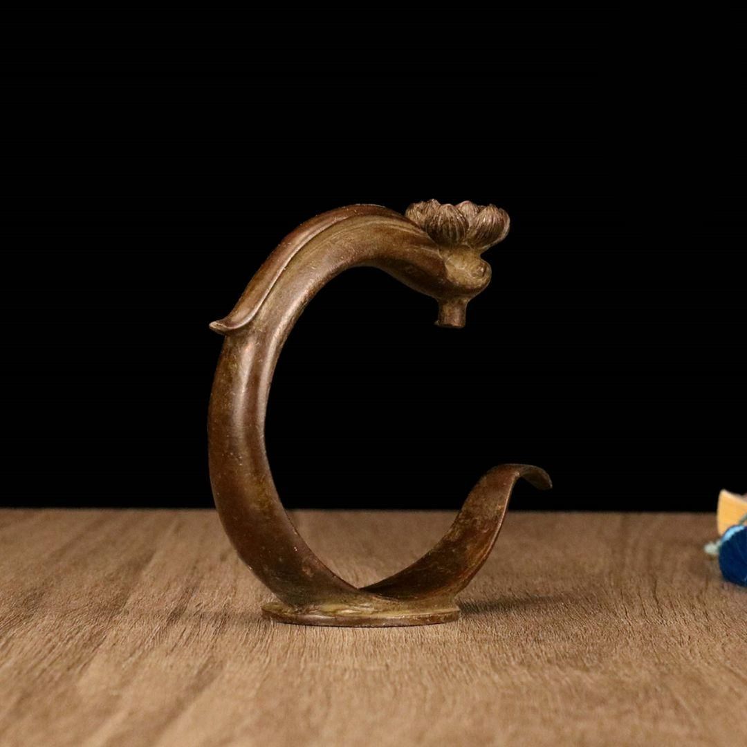 銅 細工 遊魚倒流香炉 禅意香薫炉 香挿 茶道具 香道具 装飾品 工芸品