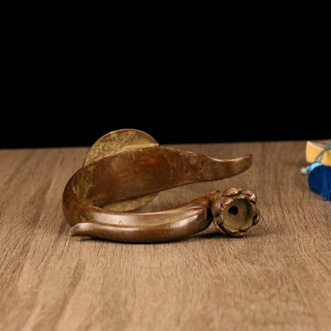 銅 細工 遊魚倒流香炉 禅意香薫炉 香挿 茶道具 香道具 装飾品 工芸品