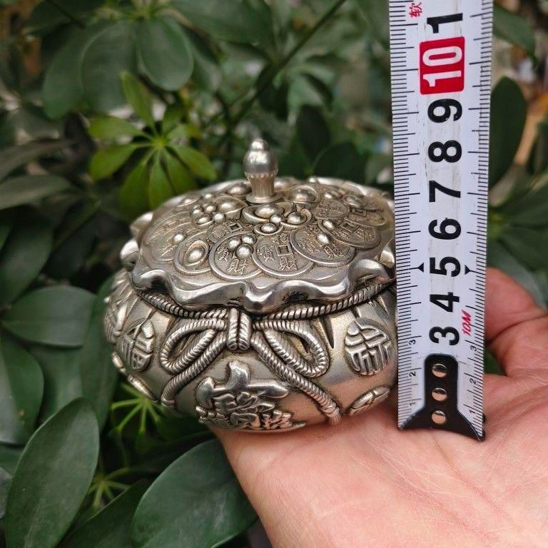 銅 細工 金銀満倉銭袋貯蔵タンク 工芸品 美術品 置物 - メルカリ