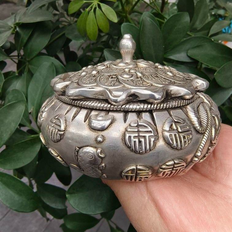 銅 細工 金銀満倉銭袋貯蔵タンク 工芸品 美術品 置物 - メルカリ