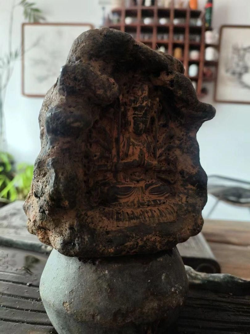 石像 千手観音仏像 茶室 博古架 禅意 置物 装飾品 工芸品 - メルカリ