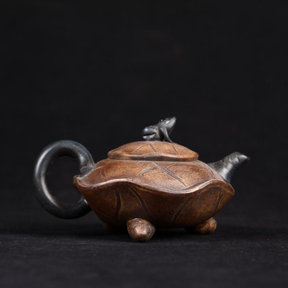 中国 古玩 銅器 茶道具 アンティーク 珍品旧蔵* 西周時期 青銅 錯金花觚 銅製品 青銅器 極細工