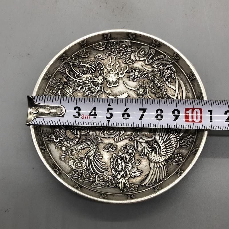 銅器 龍鳳盤 装飾品 工芸品美術品 置物 - メルカリ