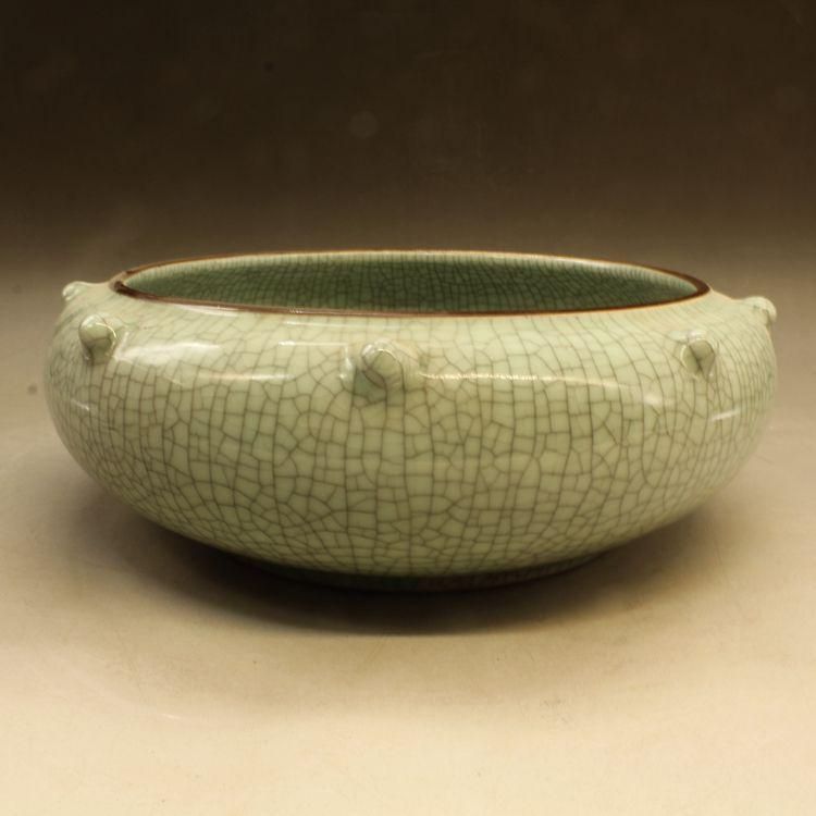 宋哥窯開片水洗 陶磁器 書道具 文房具 工芸品 美術品 置物 - メルカリ