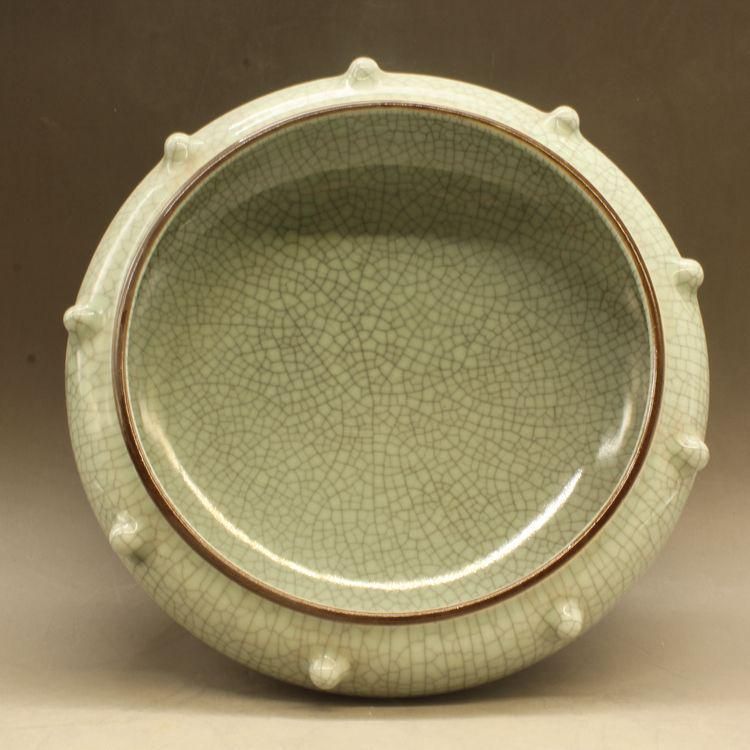 宋哥窯開片水洗 陶磁器 書道具 文房具 工芸品 美術品 置物 - メルカリ