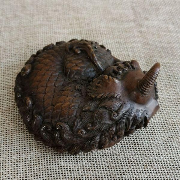 一角獣 鎮宅辟邪 開運風水 招財 書道具 文房具 工芸品 美術品 置物2点